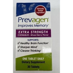 Prevagen Extra Strength 30 Count 20mg Mixed Berry Flavored Chewables New Sealed